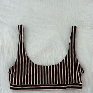 L*Space Striped Bikini Top